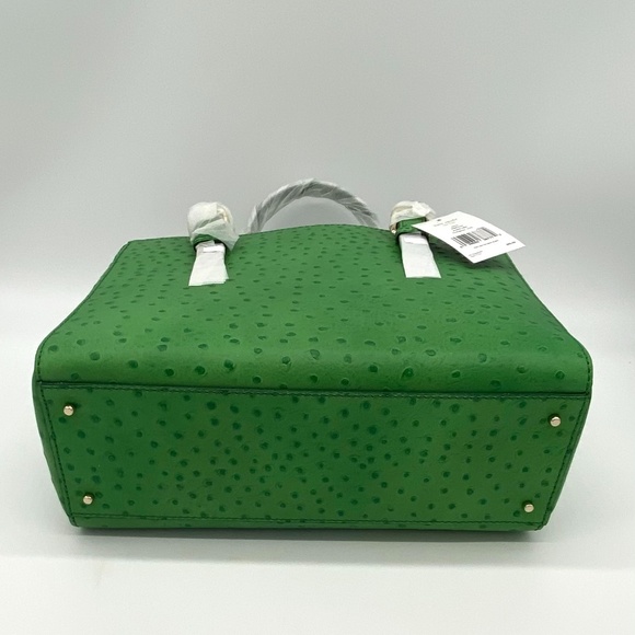 Kate Spade New York Portola Valley Ostrich Embossed Quinn Handbag~Very Rare~Chic - Picture 5 of 5